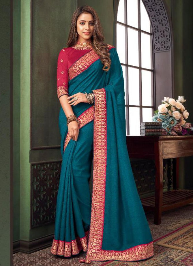 ANMOL MYRAH Latest Fancy Designer Heavy Party Festive Wear Fancy Fabric Stylish Saree Collection